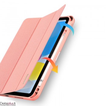 Dux Ducis domo serijos atverčiamas dėklas - rūžavas (Apple Ipad 10.9 (2022)-Ipad 11 (2025)
